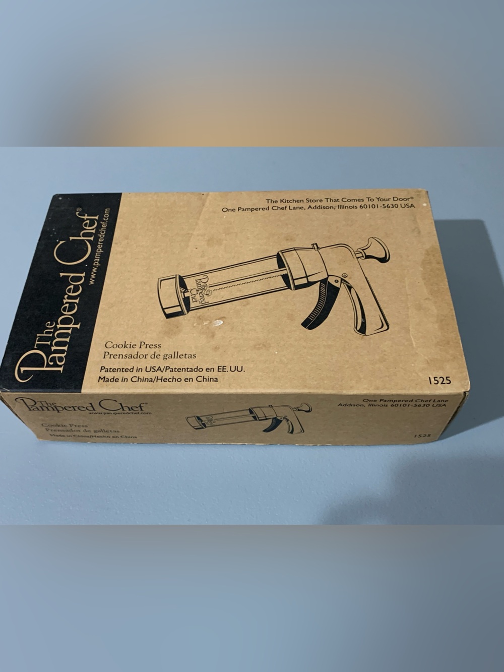 The Pampered Chef Brown Cookie Press